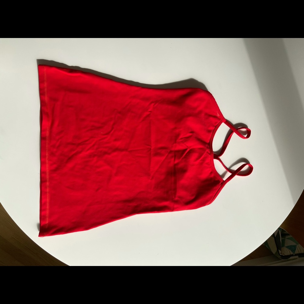Lulu Lemon Red Tank (built in bra)